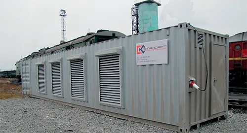 Мобильная станция реостатных испытаний тепловозов «Сухой реостат» СТ.411734.001М