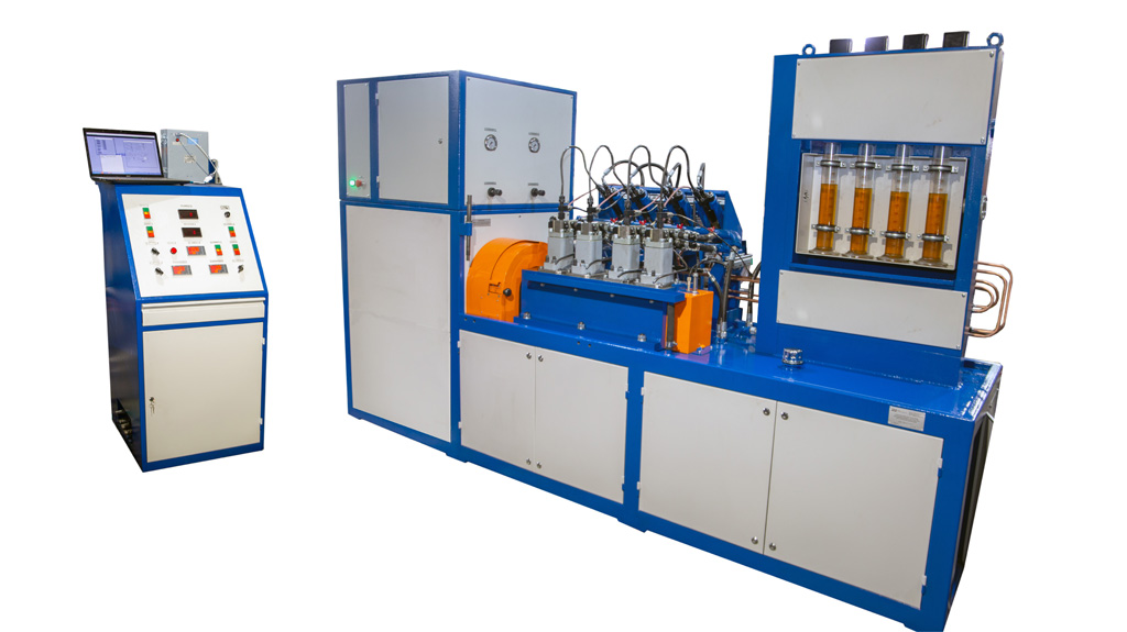 Автоматизированный стенд испытания электроуправляемых топливных насосов высокого давления дизеля Д49 на 4 насоса (типа 6этн.04.00.000) СТ.441439.103Э
